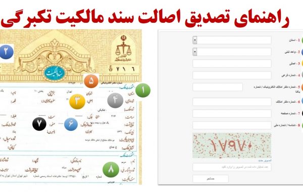 بررسی اصالت سند مالکیت بصورت آنلاین توسط سازمان ثبت بررسی اصالت سند مالکیت بصورت آنلاین توسط سازمان ثبت